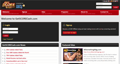 Desktop Screenshot of getscorecash.com